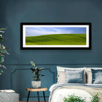 Rolling Green Hill with Blue Sky Wall Art