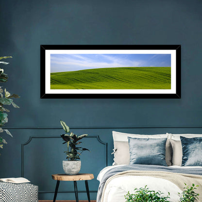 Rolling Green Hill with Blue Sky Wall Art