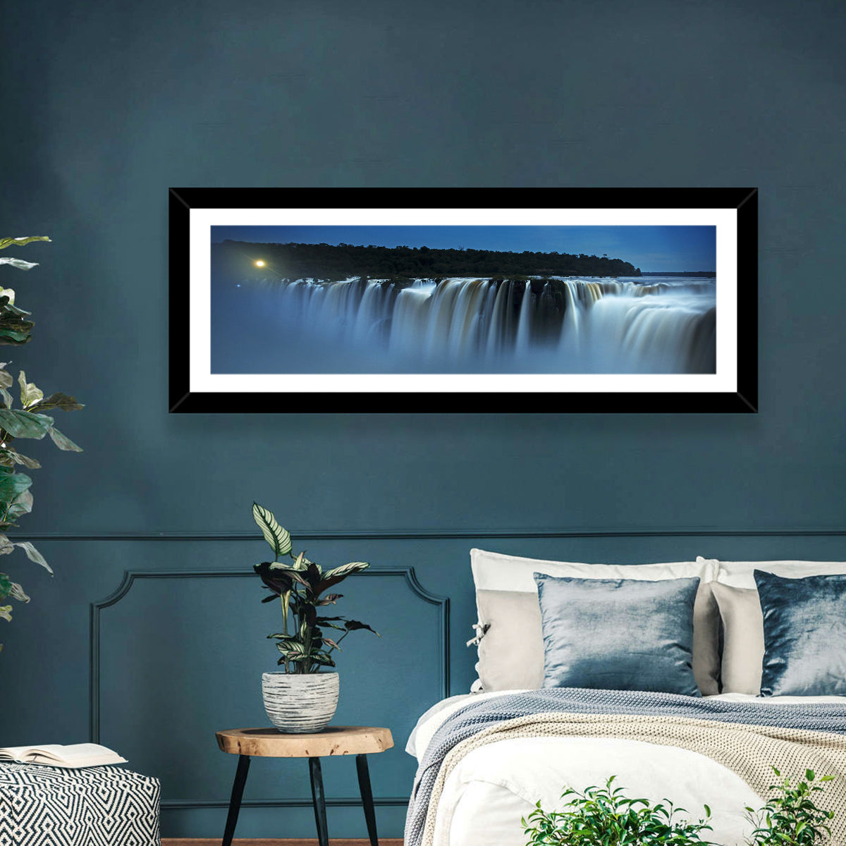 Moonlit Iguazu Falls Wall Art