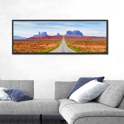 Highway 163 Into Monument Valley Wall Art