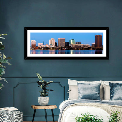 Norfolk Skyline at Twilight Wall Art