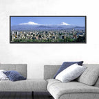 Mexico City Skyline with Volcanoes Wall Art