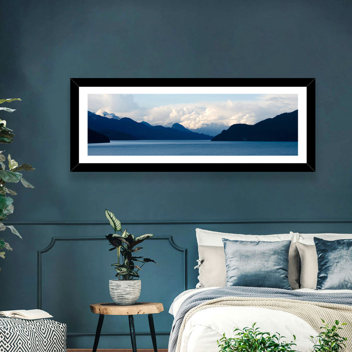 Harrison Lake Morning Clouds Wall Art