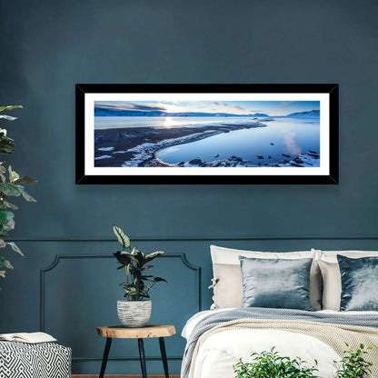 Lake Kleifarvatn Icy Shoreline Wall Art