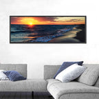 Lake Balkhash Golden Dusk Wall Art