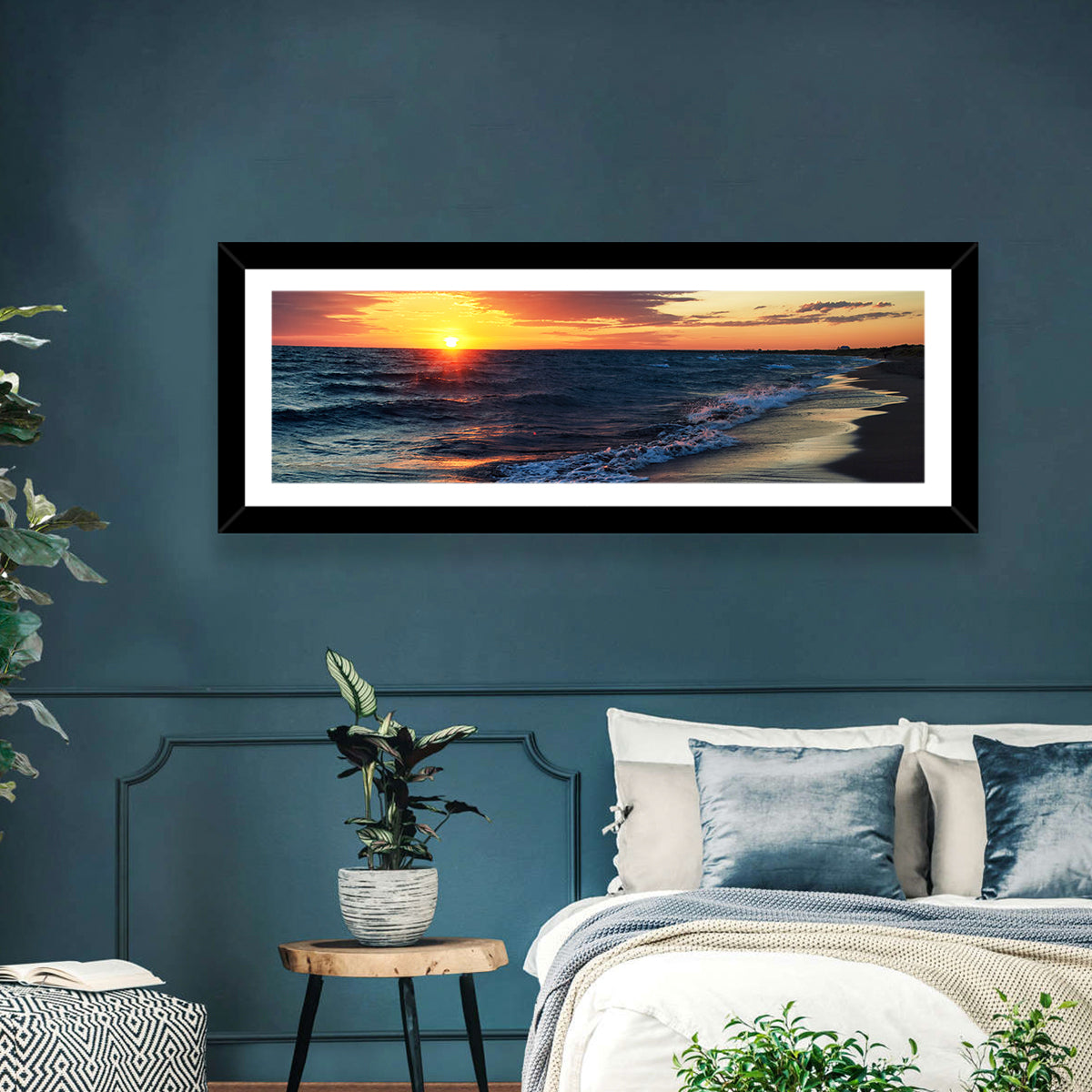 Lake Balkhash Golden Dusk Wall Art