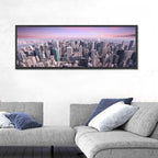 Midtown Manhattan Skyline in Purple Haze Wall Art