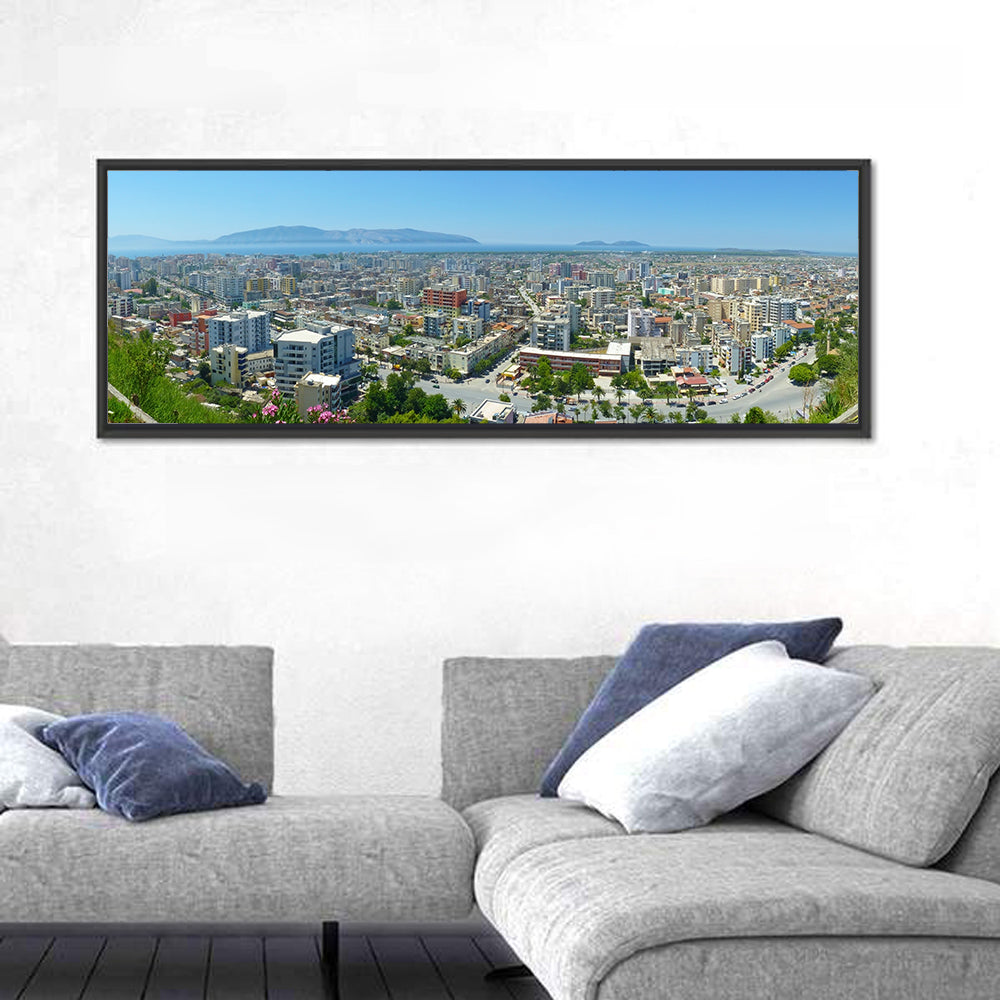 Vlore Coastal Cityscape Wall Art