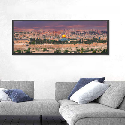 Jerusalem Golden Dome at Dusk Wall Art
