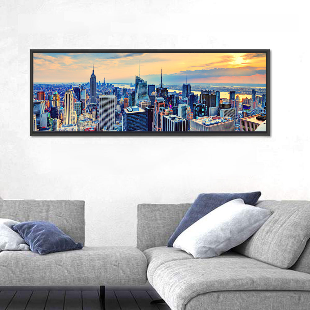 Midtown Manhattan Skyline at Dusk Wall Art