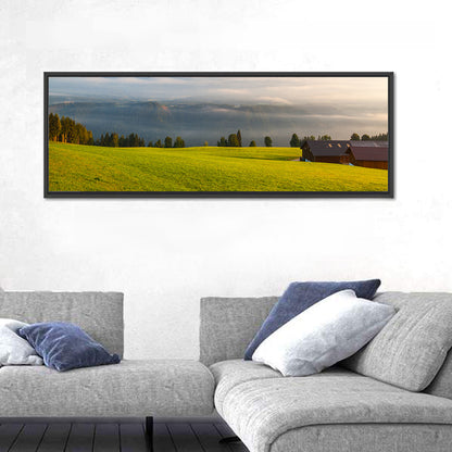 Sunlit Mountain Clouds Wall Art