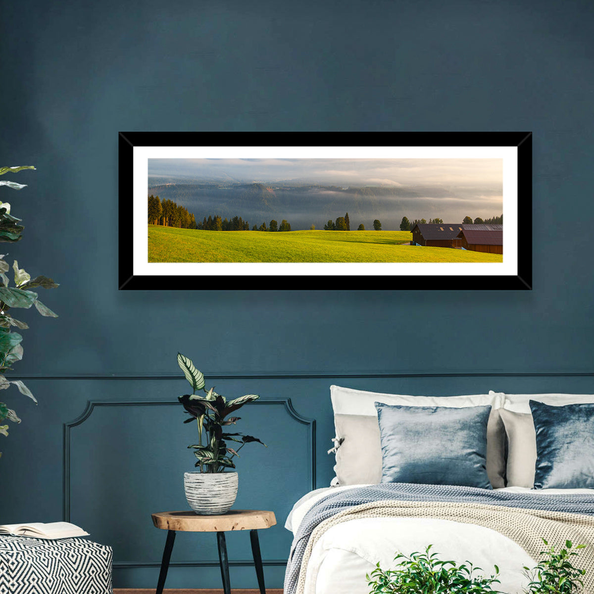 Sunlit Mountain Clouds Wall Art