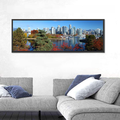 Vancouver Autumn Skyline Wall Art