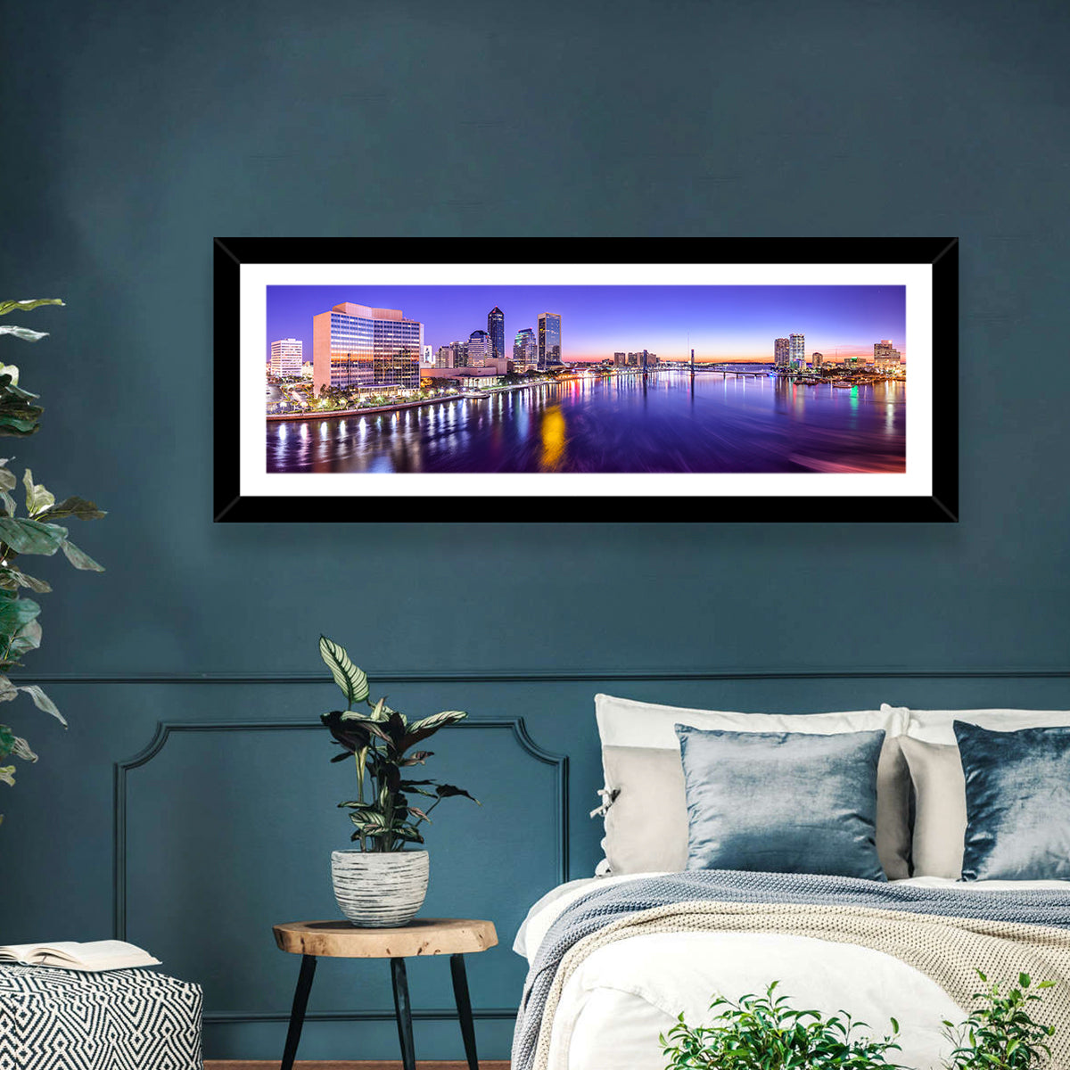 Jacksonville Twilight Skyline Wall Art