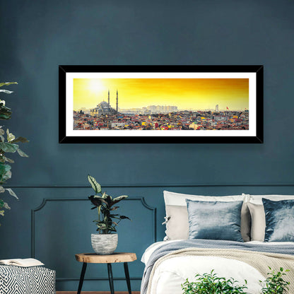 Fatih Mosque at Sunset Wall Art