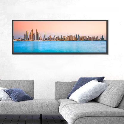 Dubai Marina Skyline Wall Art