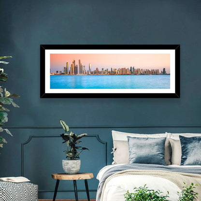 Dubai Marina Skyline Wall Art