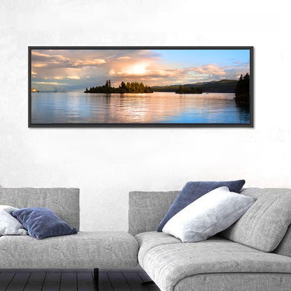 Flathead Lake Golden Hour Wall Art