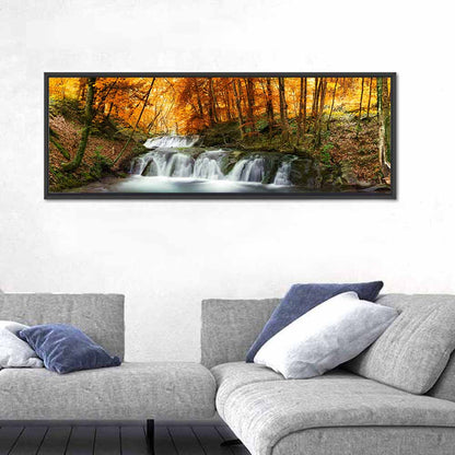 Autumn Forest Stream Wall Art