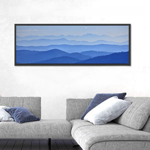 Foggy Mountains Valley Wall Art