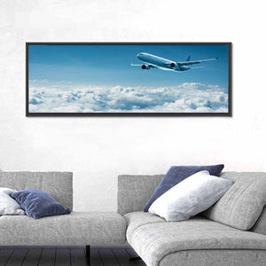 Airplane Above Clouds Wall Art