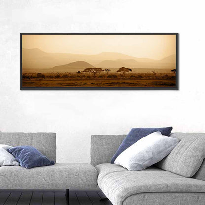 Hazy Savannah at Dawn Wall Art