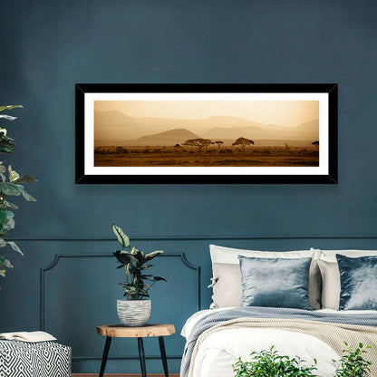 Hazy Savannah at Dawn Wall Art