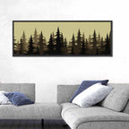 Fir Tree Silhouettes Wall Art
