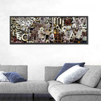 Industrial Gearwork Parts Collage Wall Art