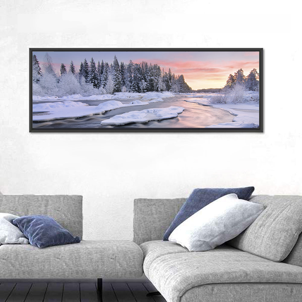 Kiiminkijoki Winter Sunrise Wall Art