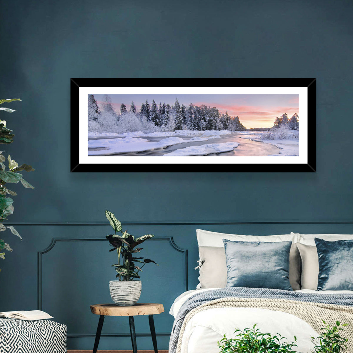 Kiiminkijoki Winter Sunrise Wall Art