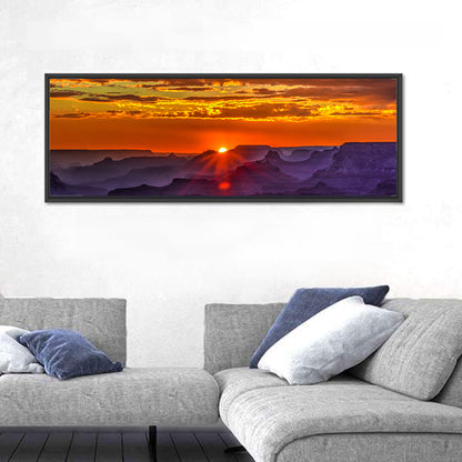 Lipan Point Sunset Sunburst Wall Art
