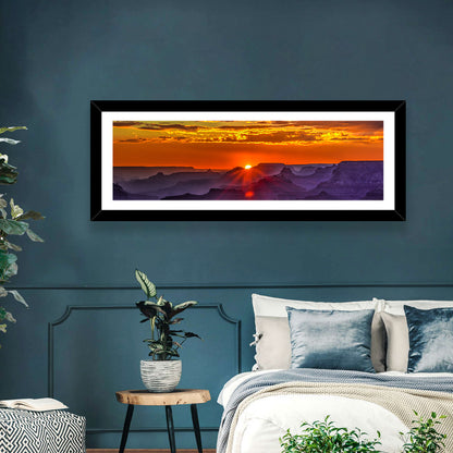 Lipan Point Sunset Sunburst Wall Art