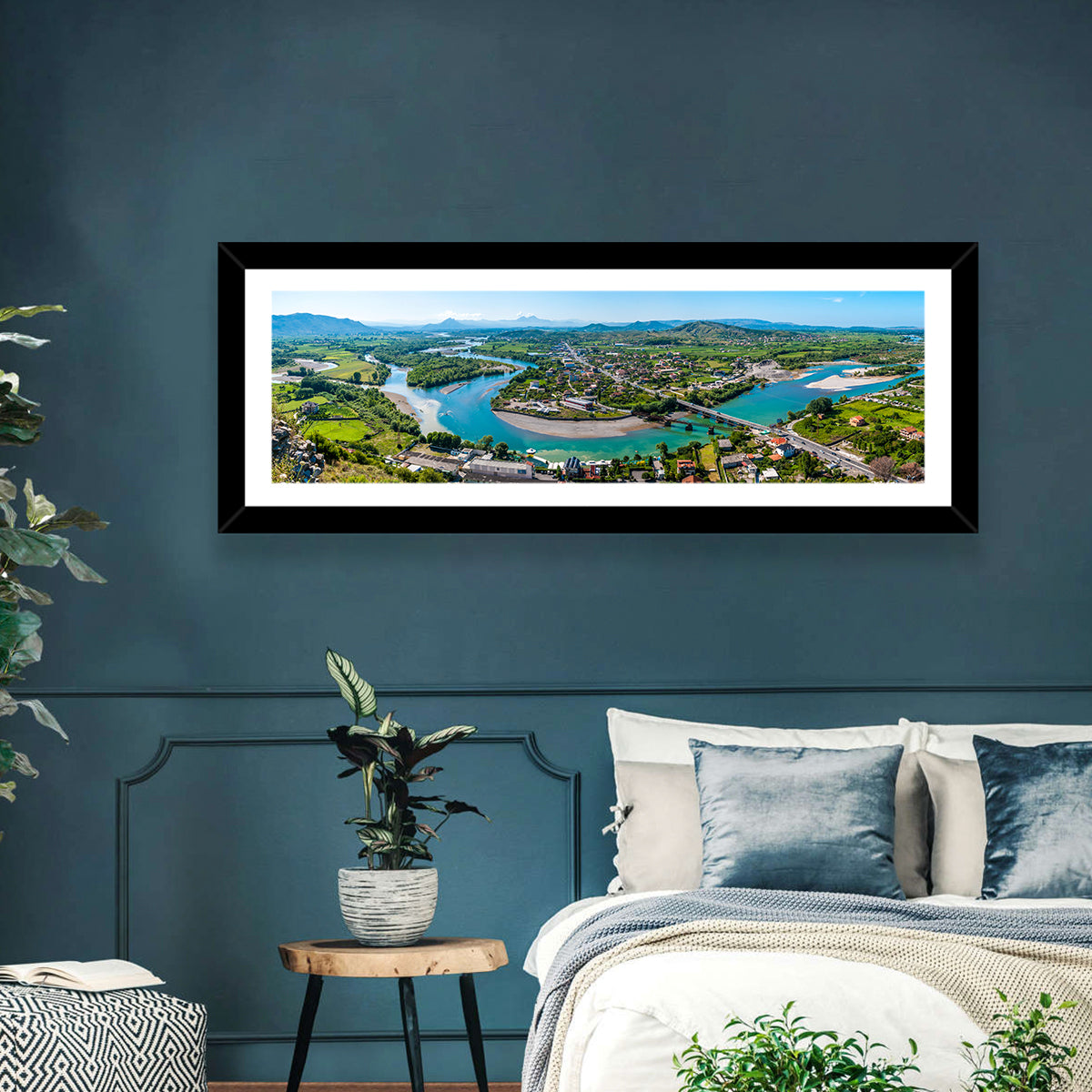 Shkodër River Valley Wall Art