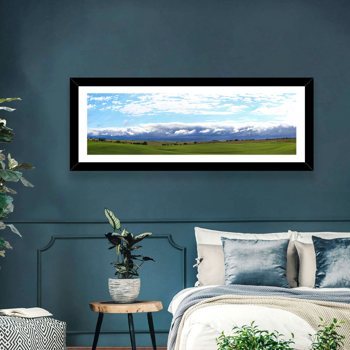 Storm Clouds Over Iowa Fields Wall Art