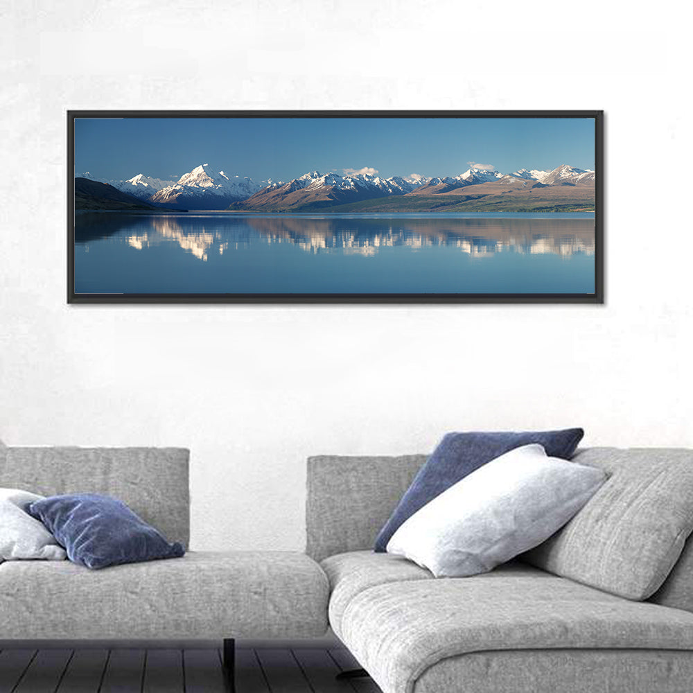 Mount Cook Reflection Over Lake Pukaki Wall Art