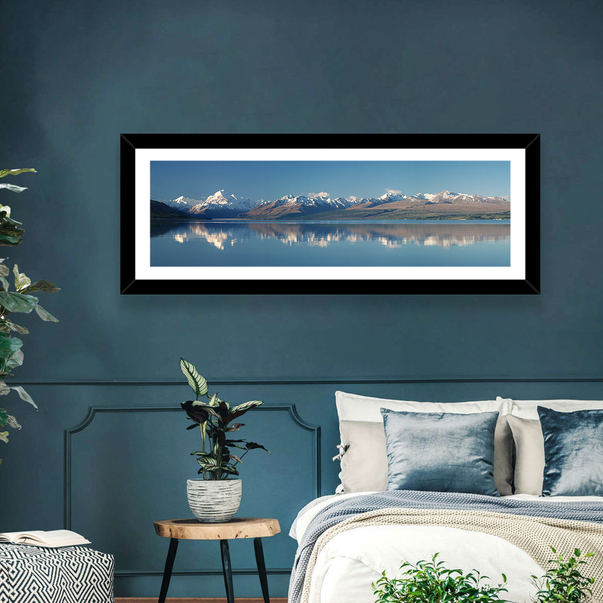 Mount Cook Reflection Over Lake Pukaki Wall Art