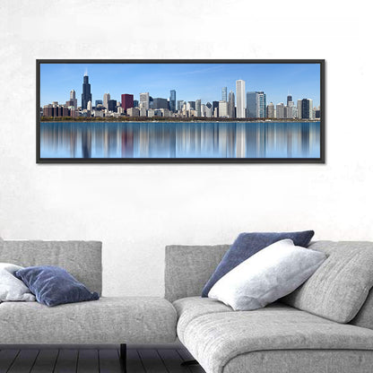 Chicago Skyline Reflection Wall Art