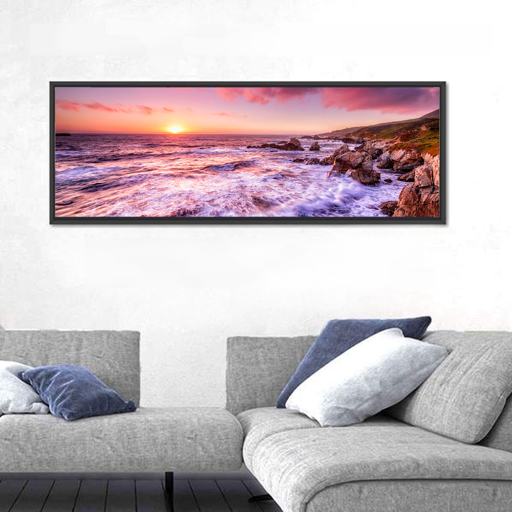 Dusk Over California Cliffs Wall Art