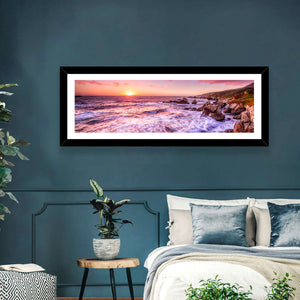 California Coast Sunset Wall Art