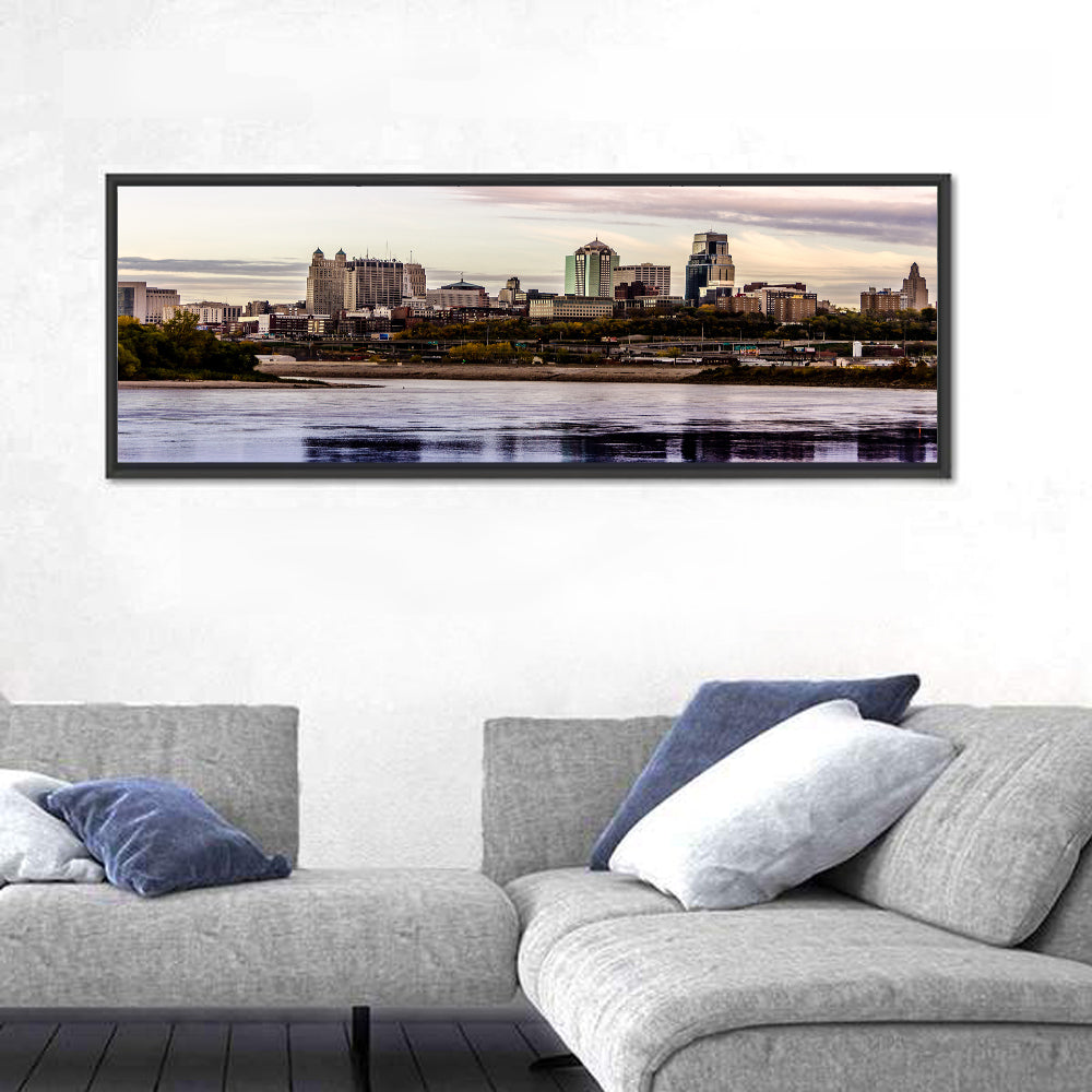 Kansas City Skyline at Dusk Wall Art