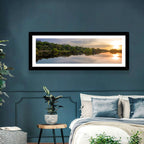 Amazon River Sunset Reflection Wall Art