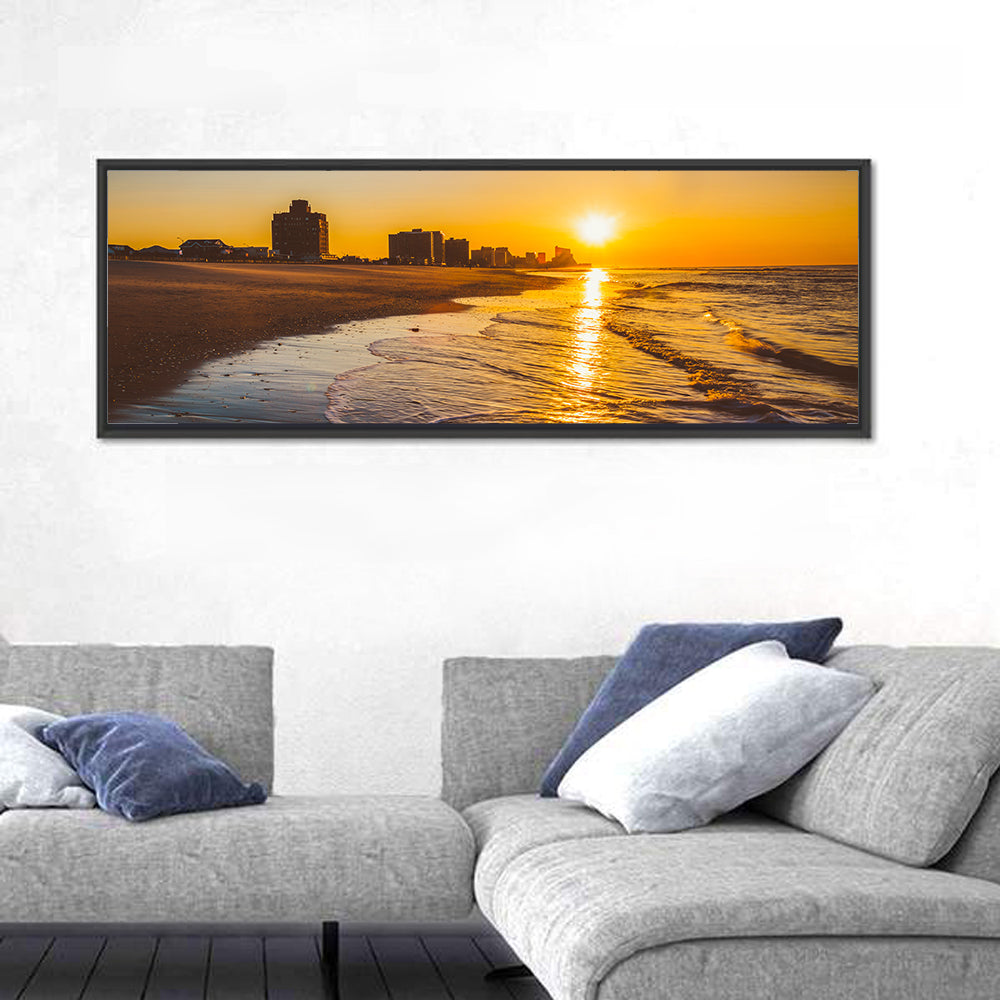 Ventnor Beach Sunrise Reflection Wall Art