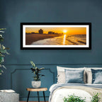 Ventnor Beach Sunrise Reflection Wall Art