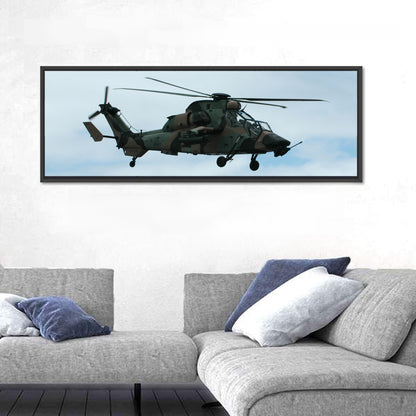 Attack Helicopter Side Profile Wall Art