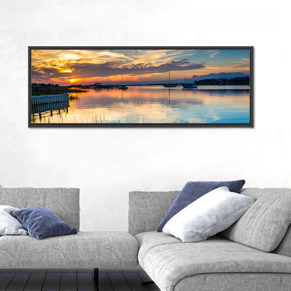Folly River Sunset Reflection Wall Art