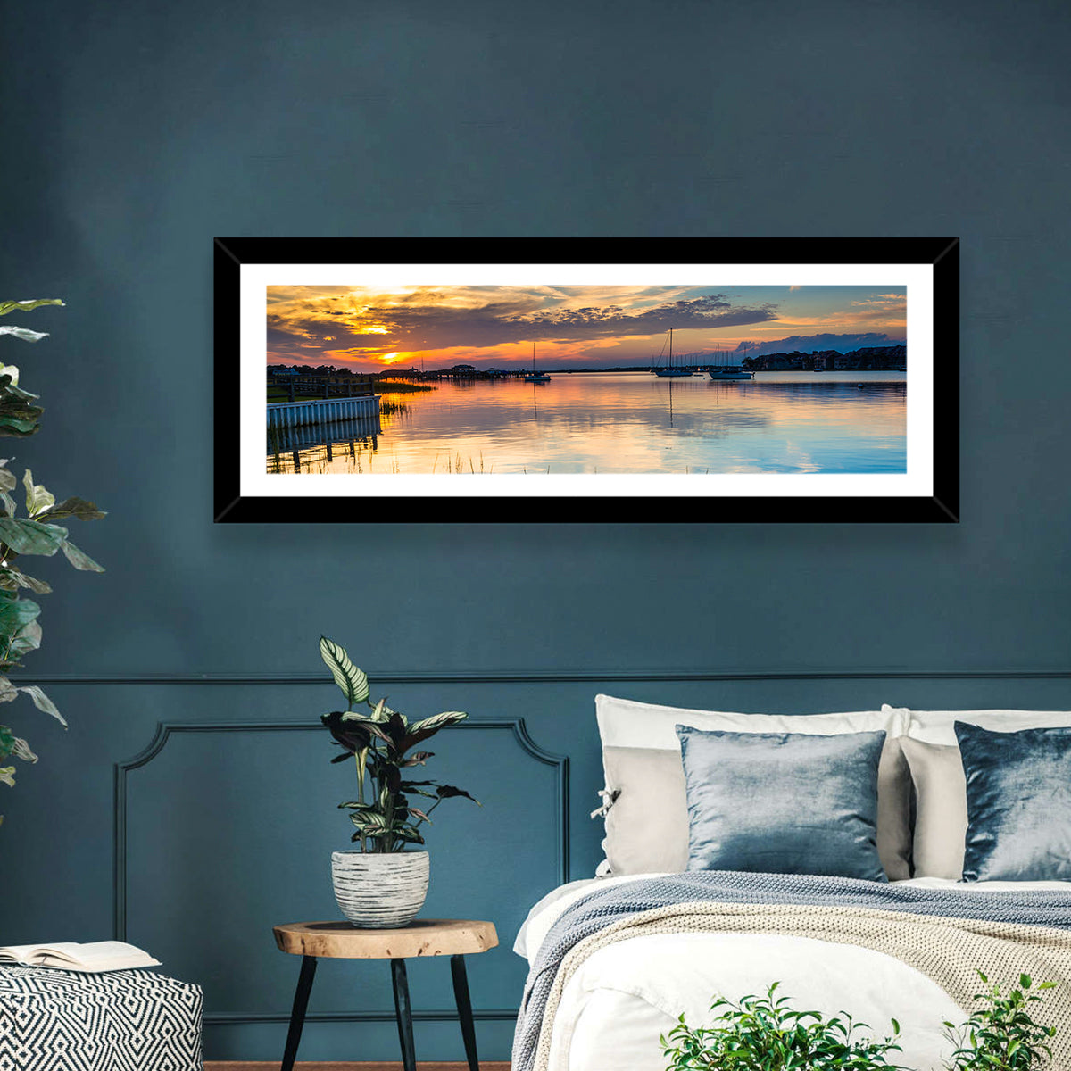 Folly River Sunset Reflection Wall Art