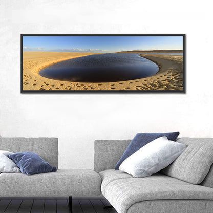 Fayoum Lake Footprints Wall Art