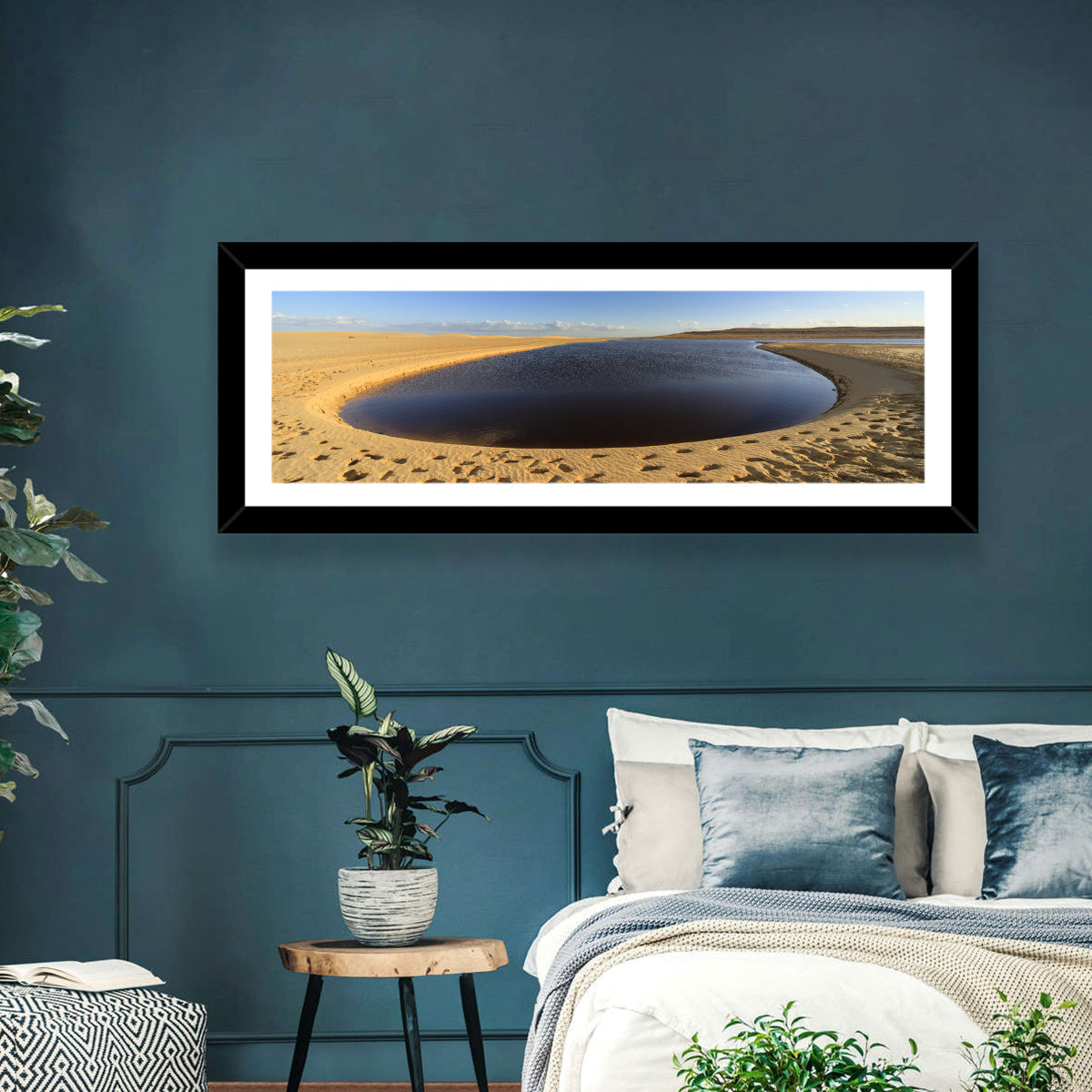 Fayoum Lake Footprints Wall Art