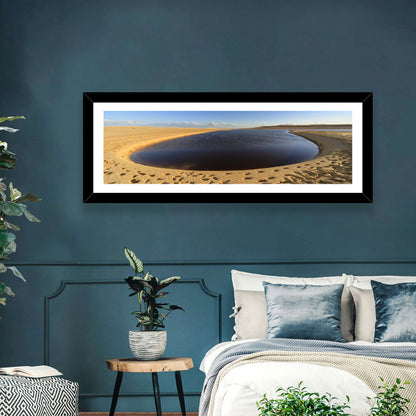 Fayoum Lake Footprints Wall Art